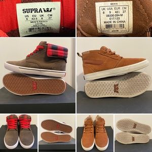 Supra Lizard King Bundle Kensington & Passion Mens size 9 shoes (used, no box)